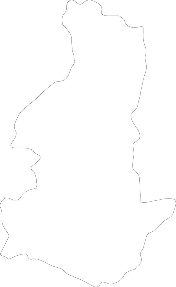 Sagarmatha Nepal outline map vector