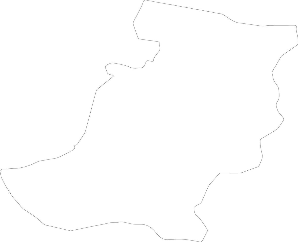 Sakarya Turkey outline map vector