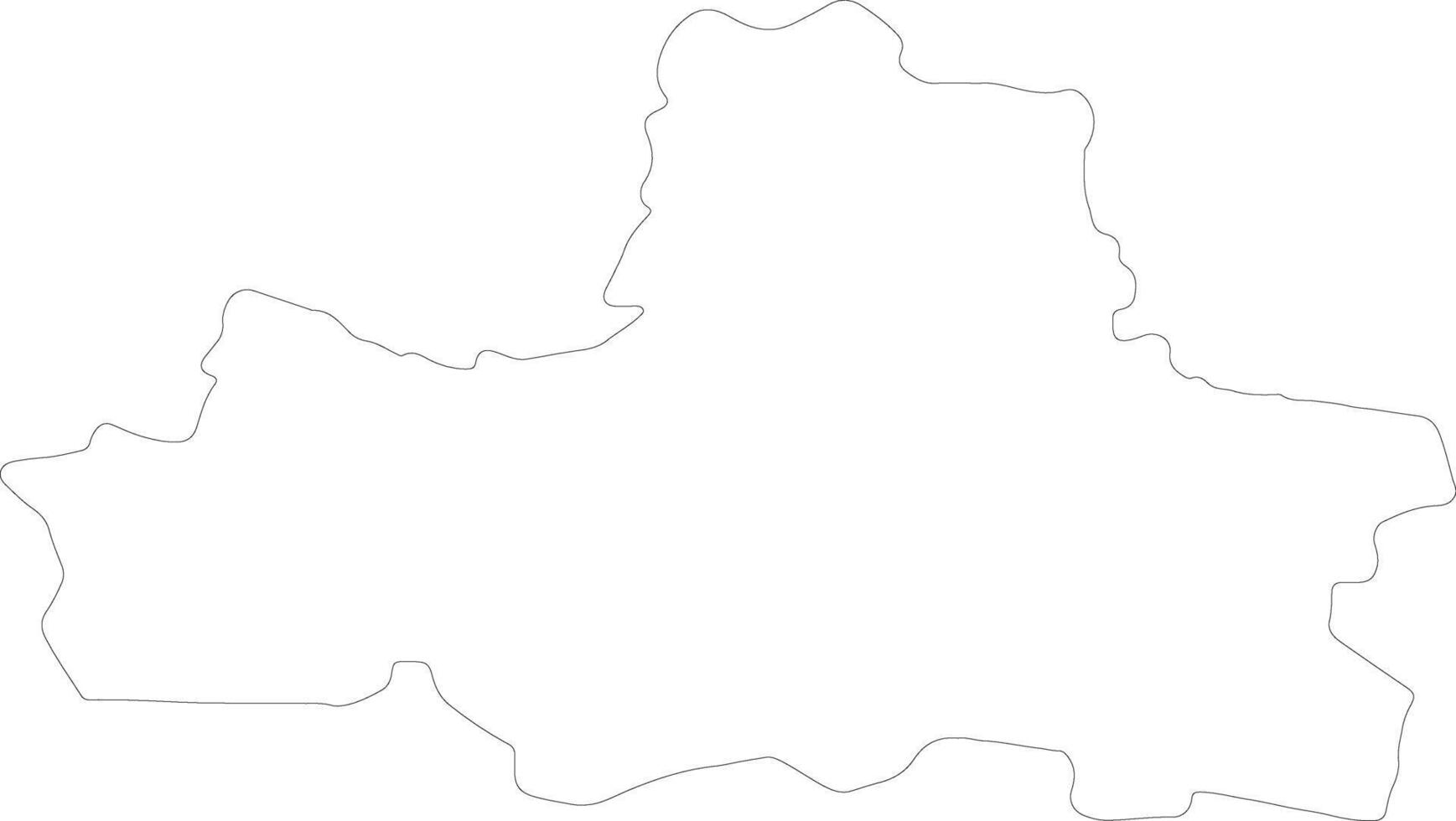 Samarkand Uzbekistan outline map vector