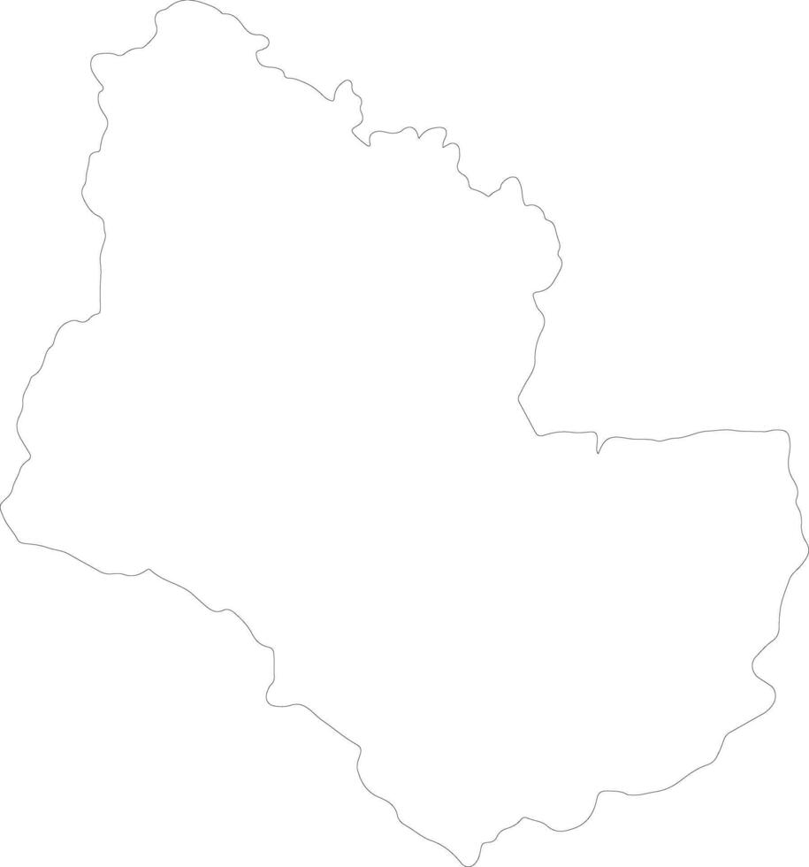 Sakon Nakhon Thailand outline map vector