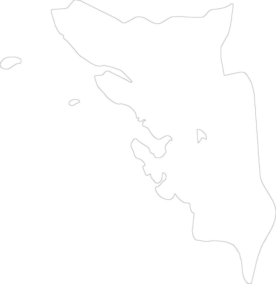 Samar Philippines outline map vector