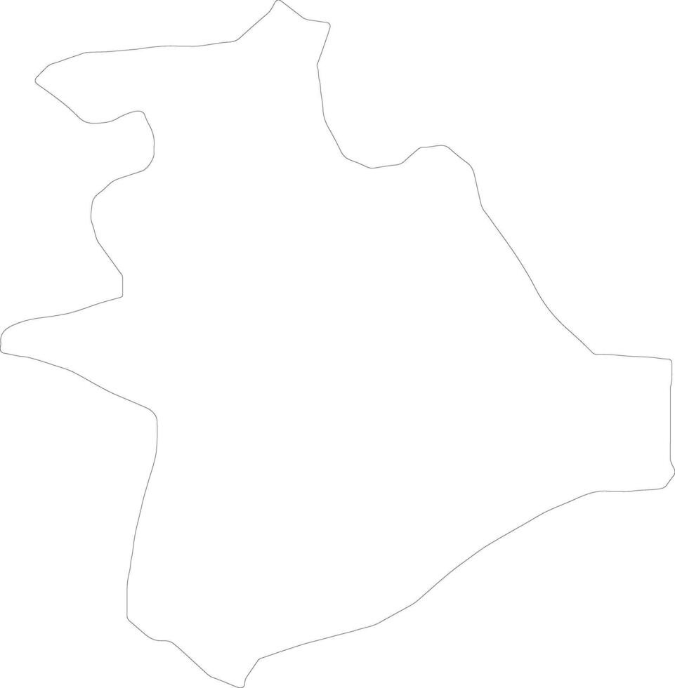 Saraj Macedonia outline map vector