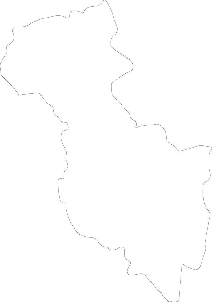 San Miguel El Salvador outline map vector