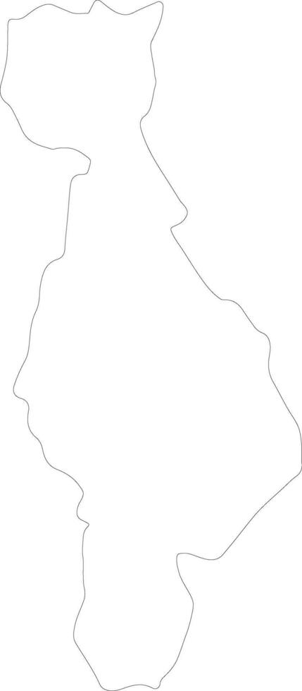 San Salvador El Salvador outline map vector