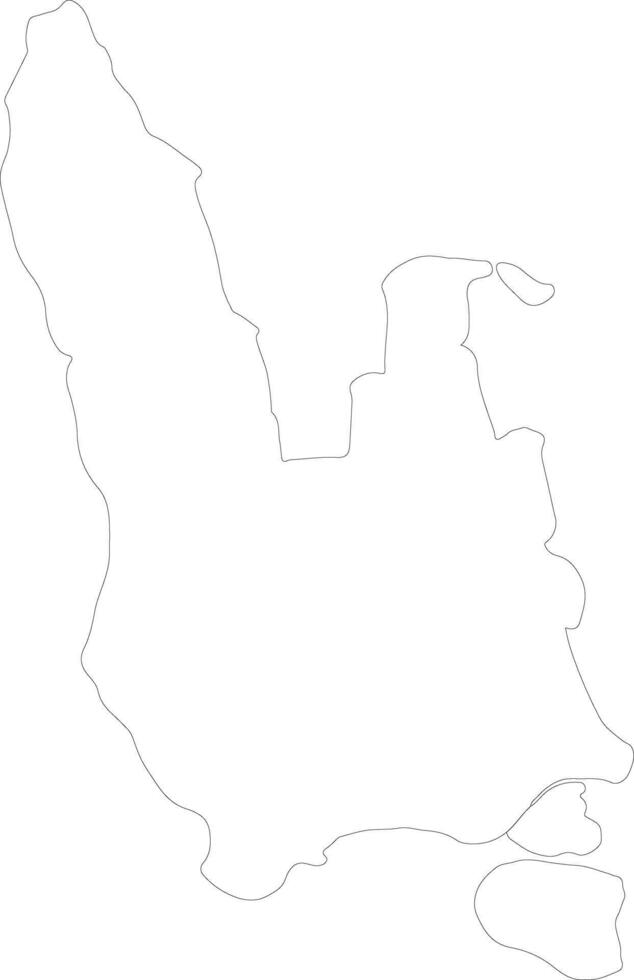 Sanma Vanuatu outline map vector