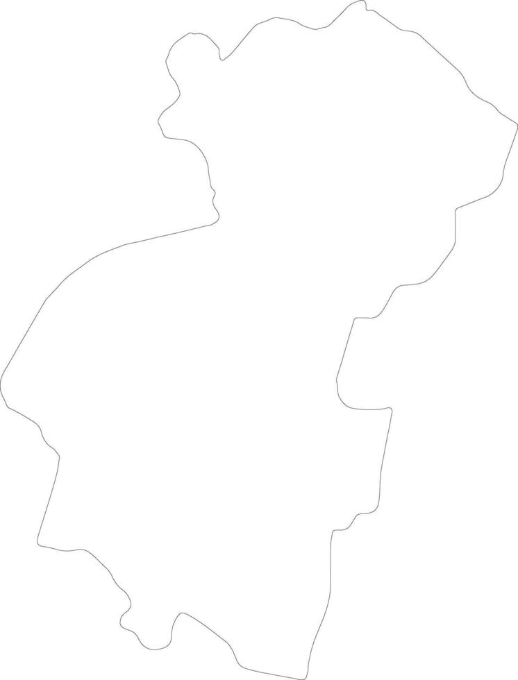 Santa Ana El Salvador outline map vector