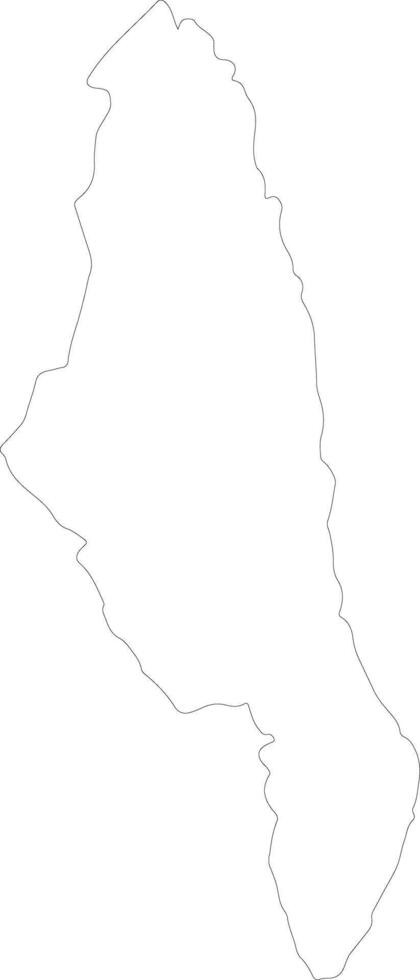 Sava Madagascar outline map vector