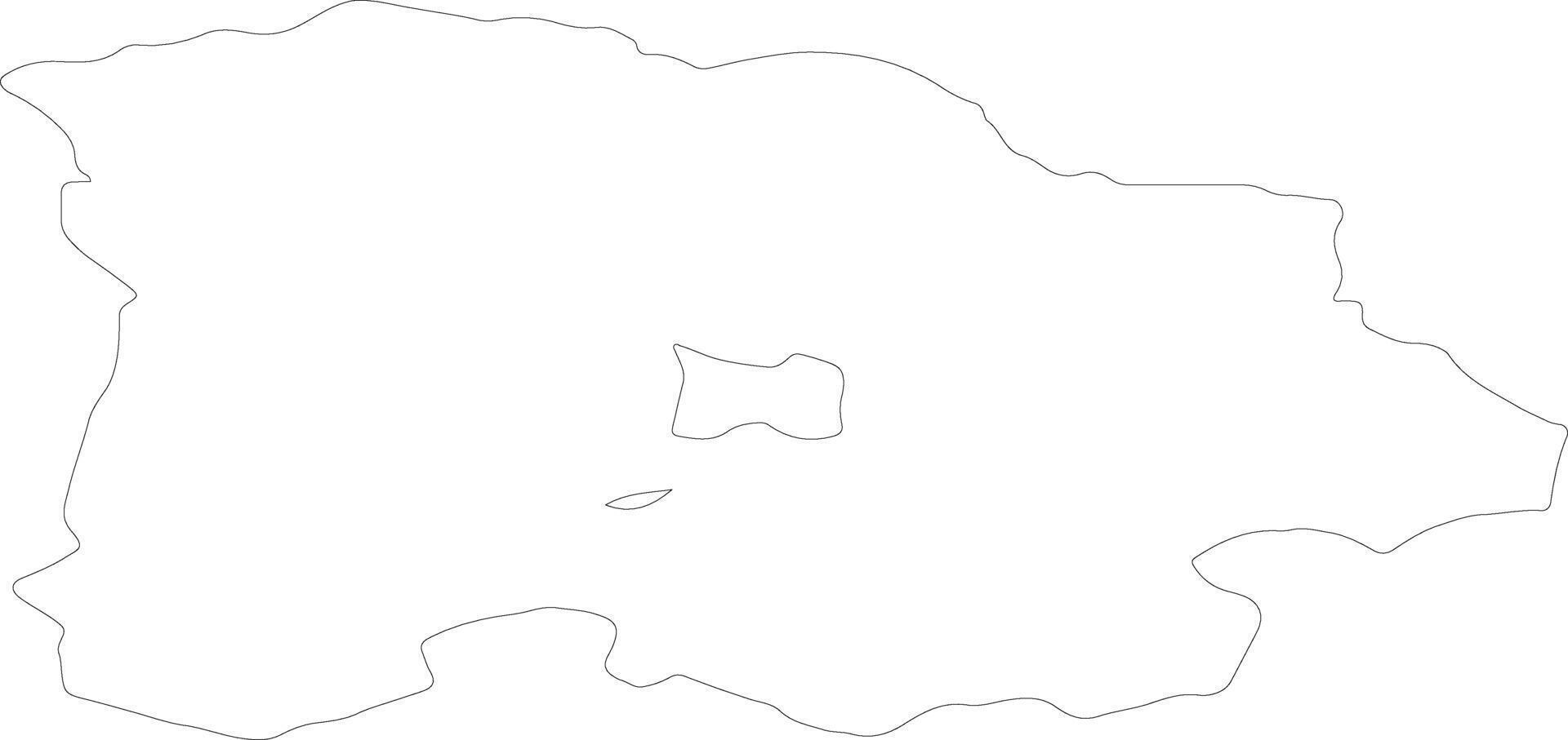 Selenge Mongolia outline map vector