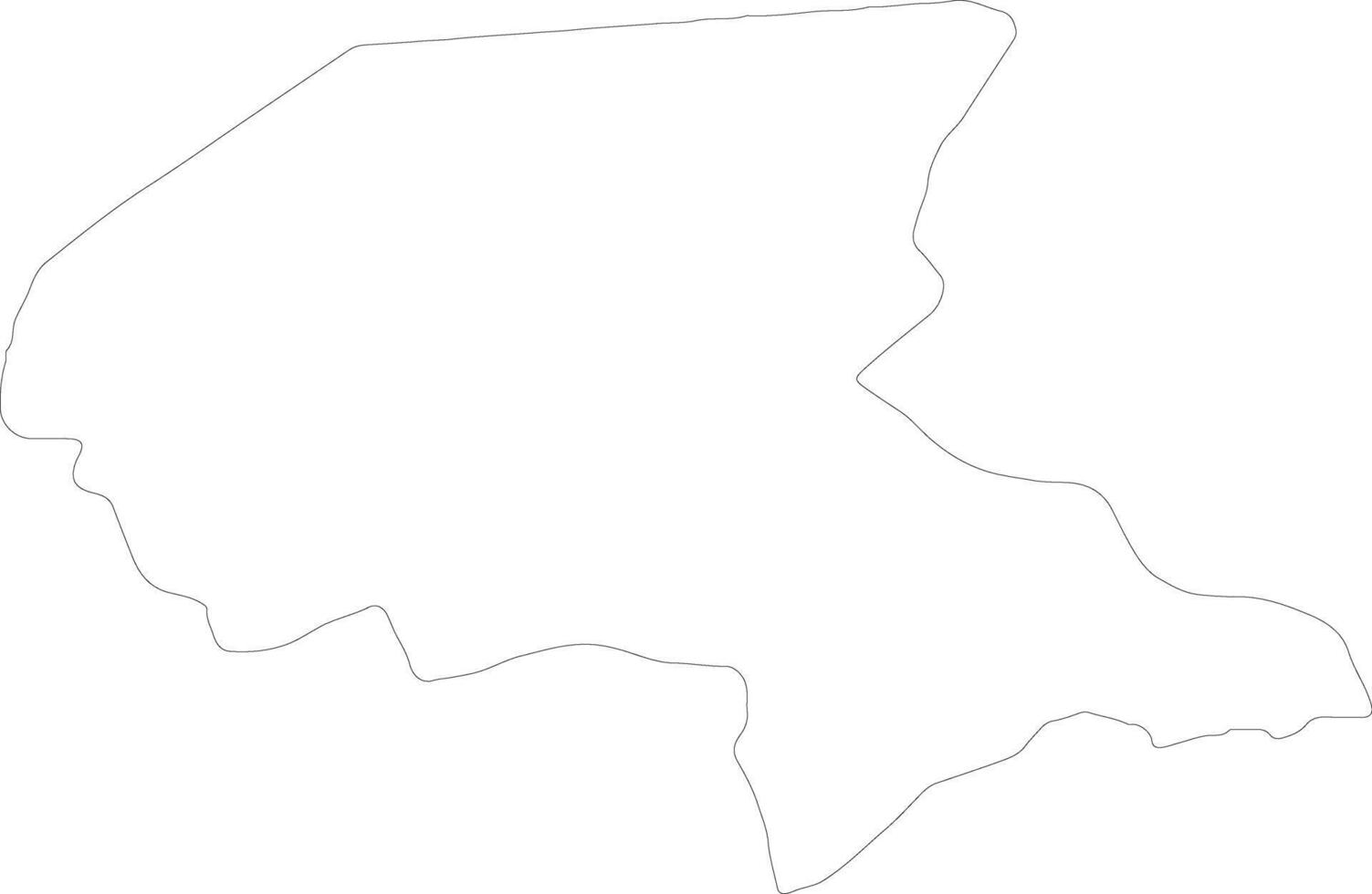 Shabwah Yemen outline map vector