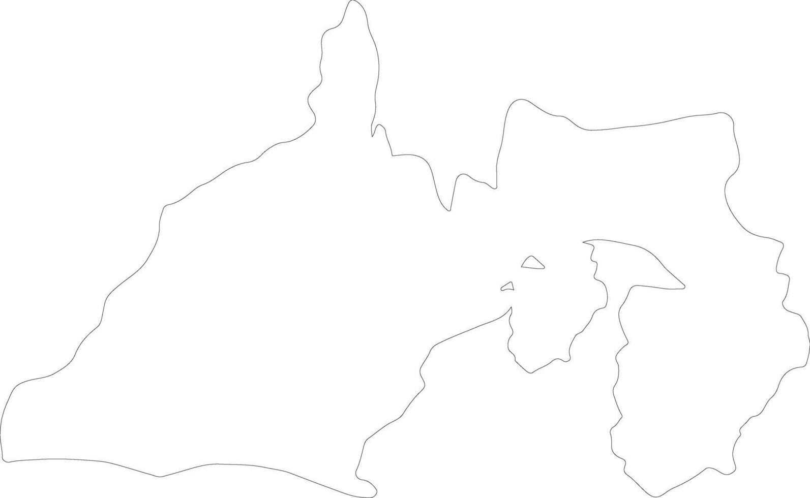 Shizuoka Japan outline map vector