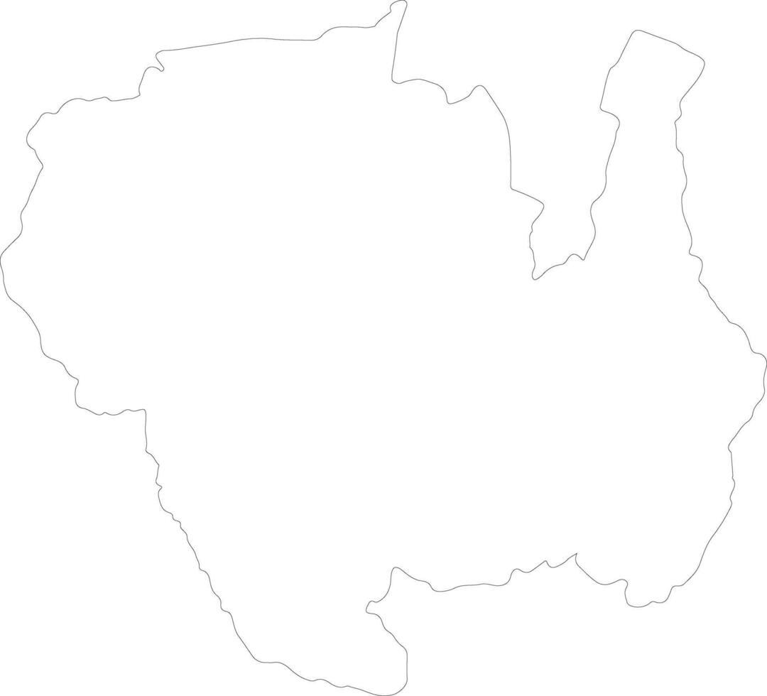 Sipaliwini Suriname outline map vector