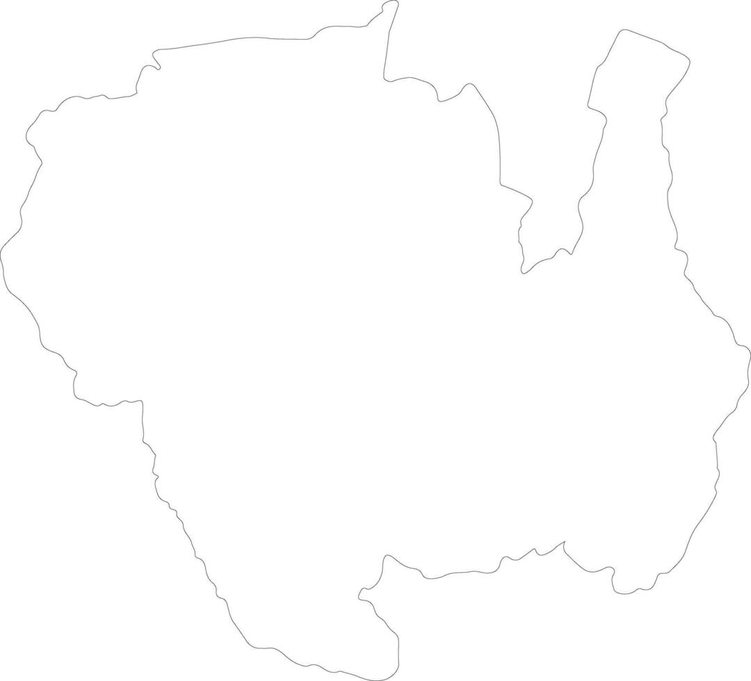 Sipaliwini Suriname outline map vector