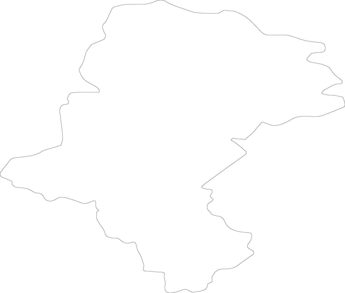 silesia Polonia contorno mapa vector