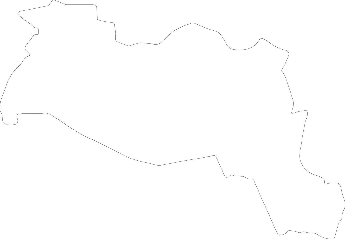 Sila Chad outline map vector