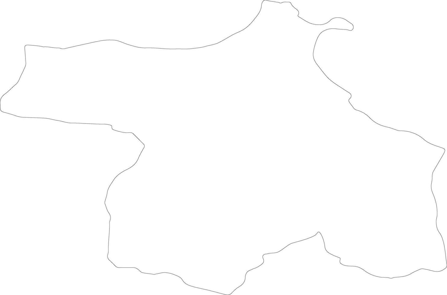 Sinop Turkey outline map vector