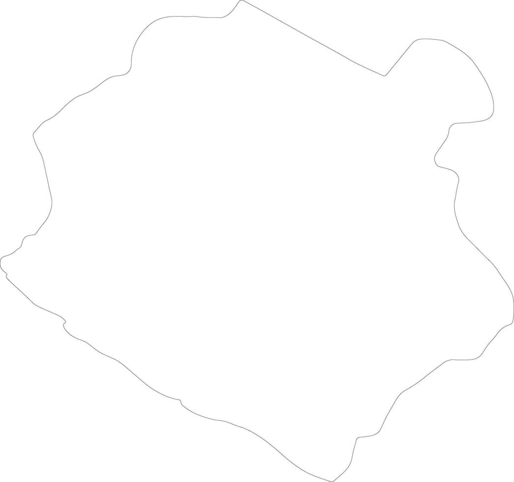 Sinoe Liberia outline map vector