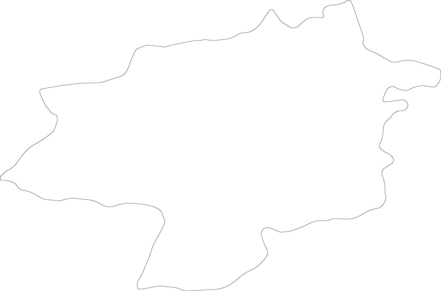 Sivas Turkey outline map vector