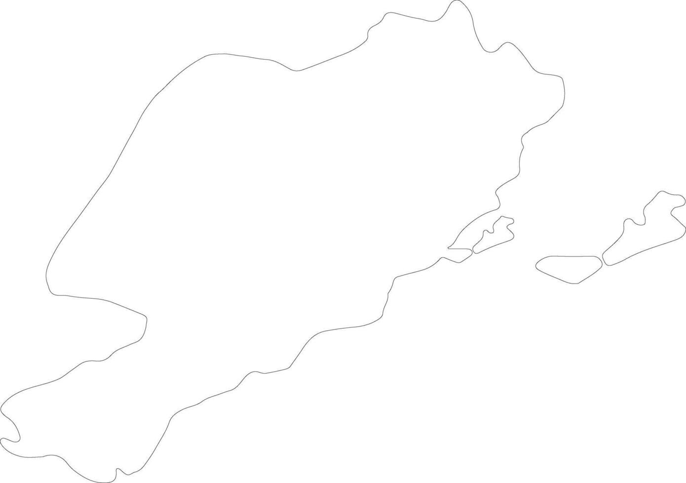 Sfax Tunisia outline map vector