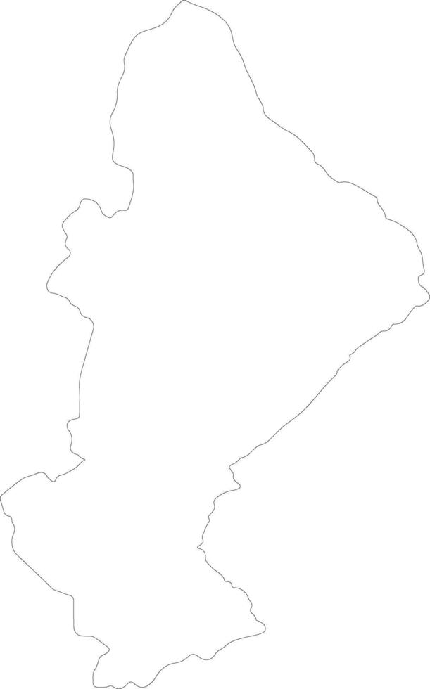 Sofala Mozambique outline map vector