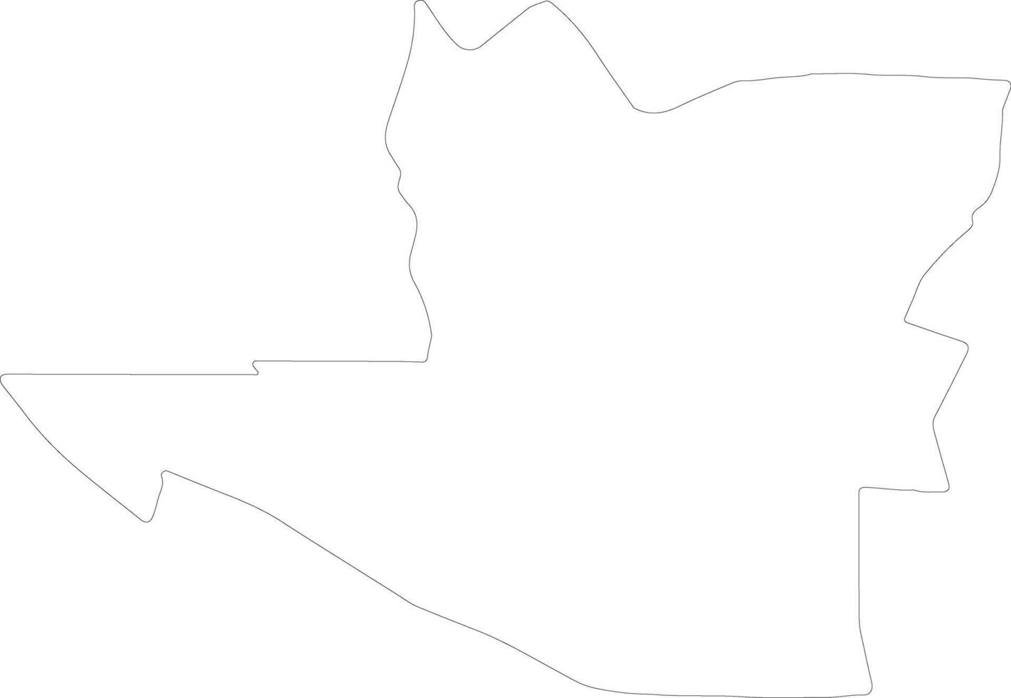 South Cotabato Philippines outline map vector