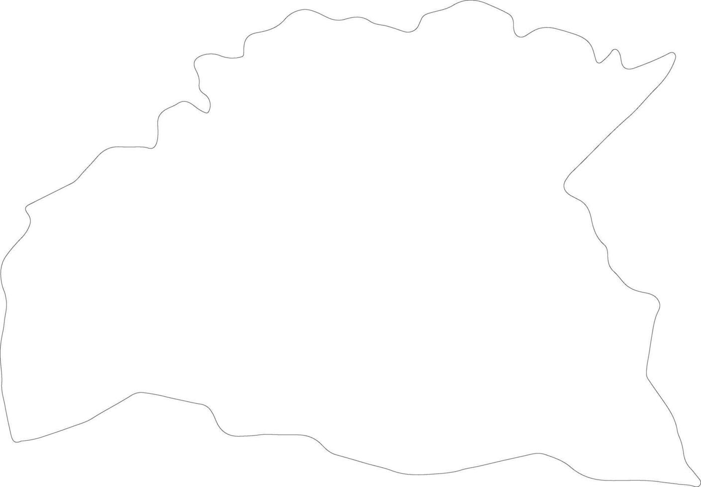 Soriano Uruguay outline map vector