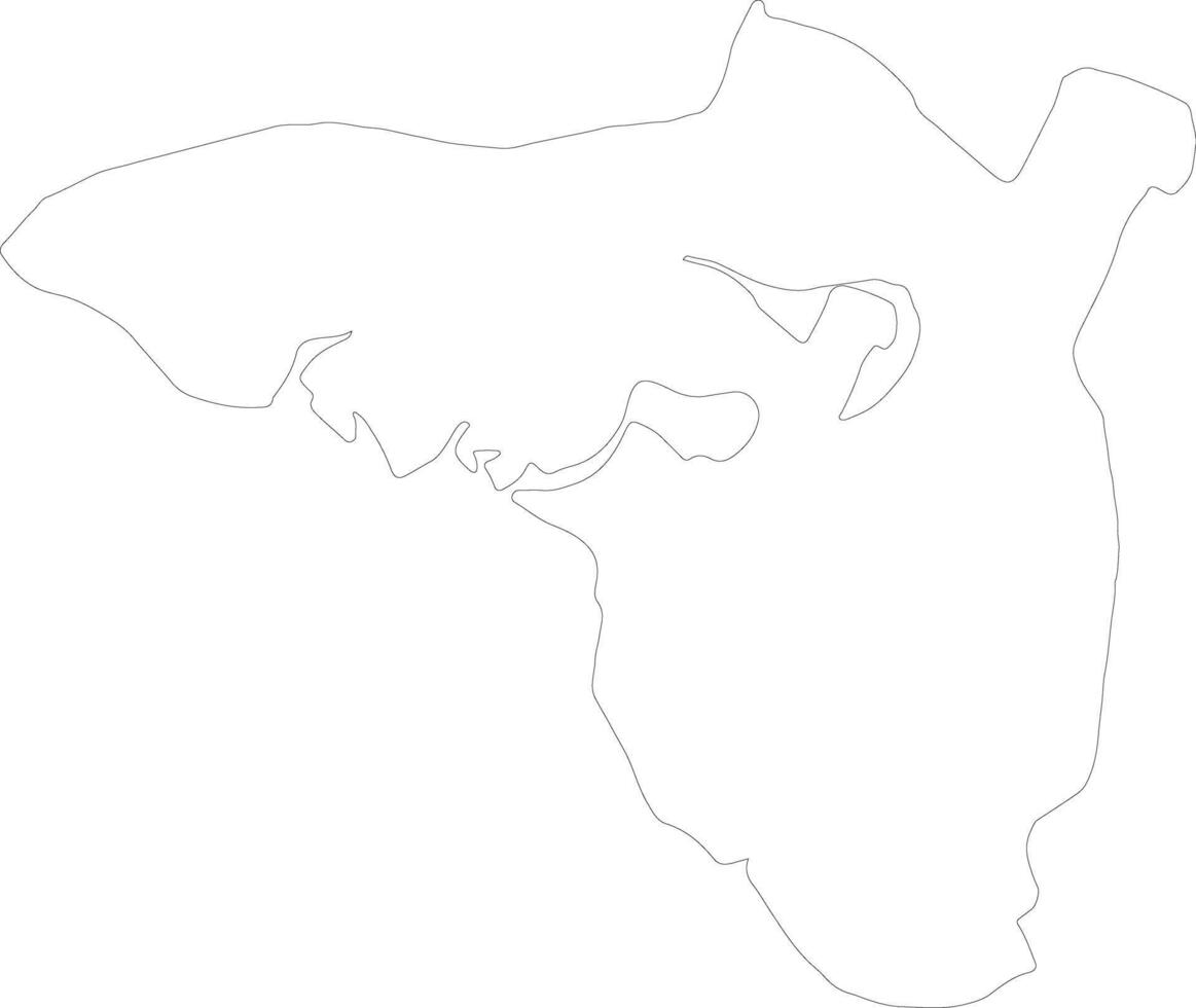 Sorsogon Philippines outline map vector