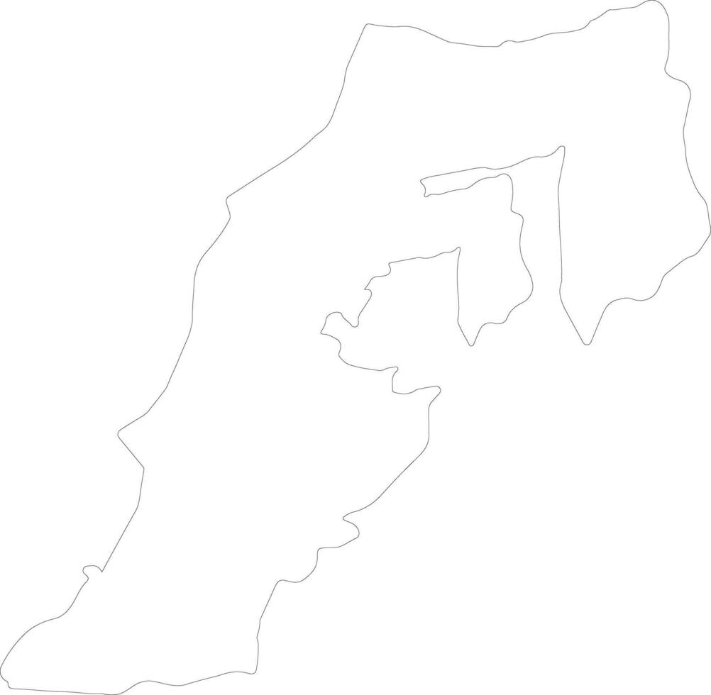 South Lebanon Lebanon outline map vector