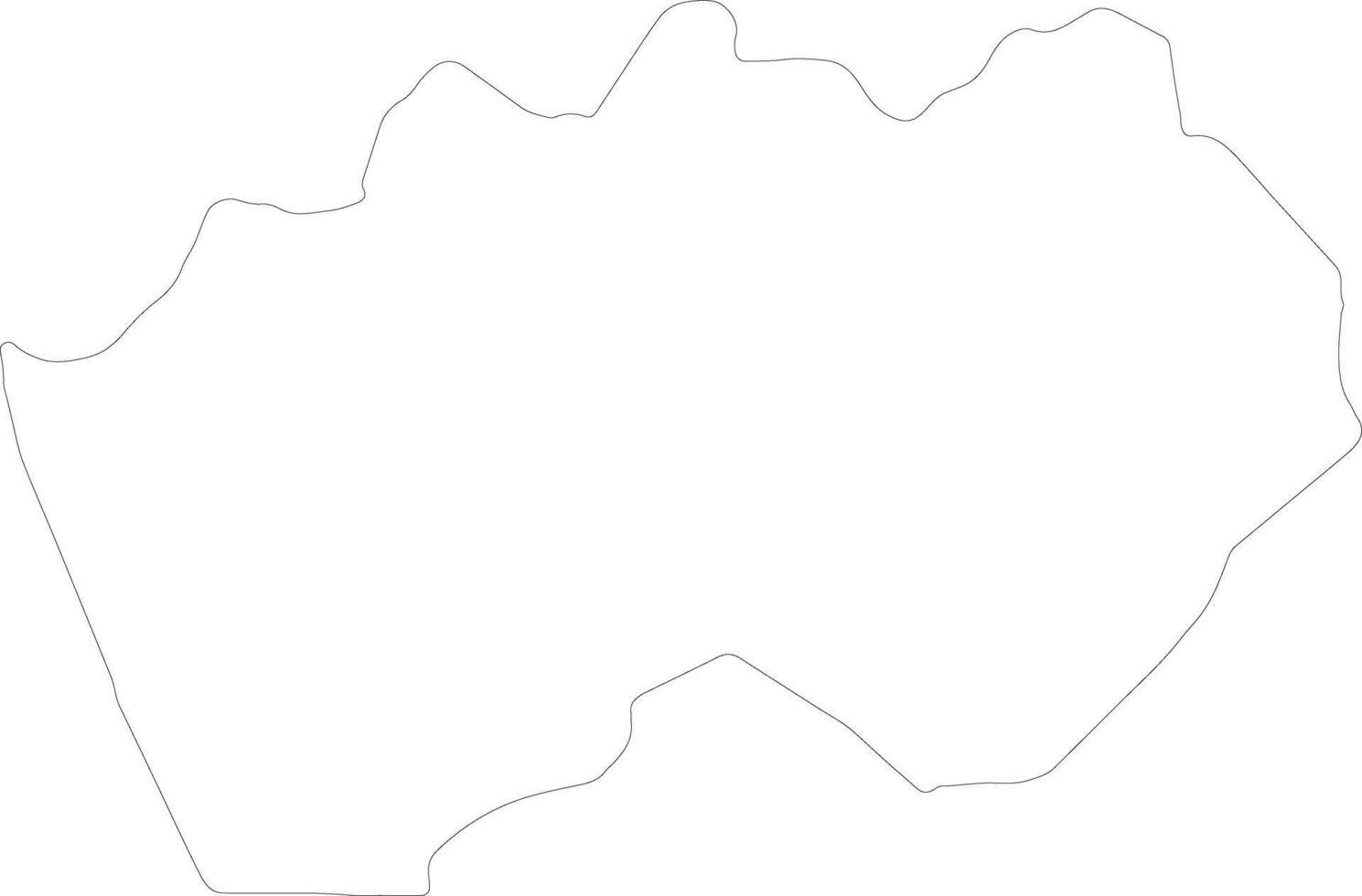 South Kordufan Sudan outline map vector