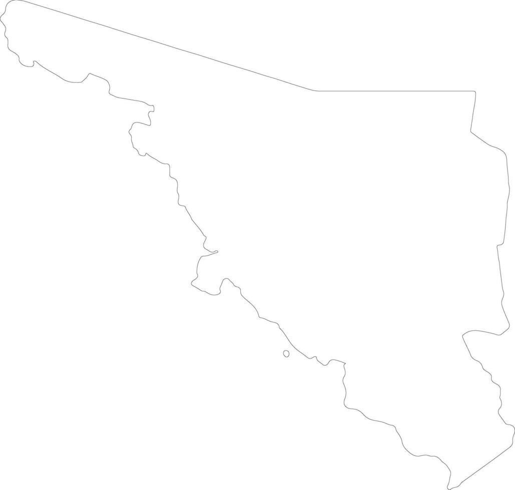 Sonora Mexico outline map vector