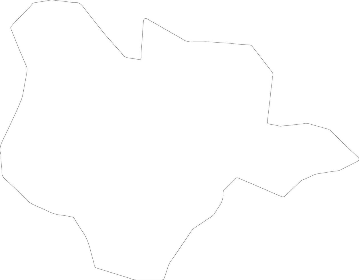 Srbica Kosovo outline map vector