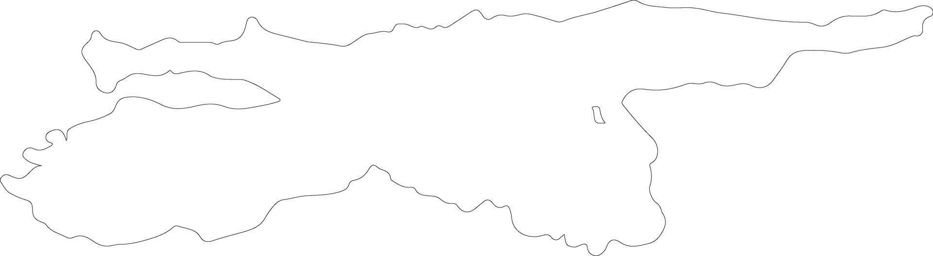 Sucre Venezuela outline map vector