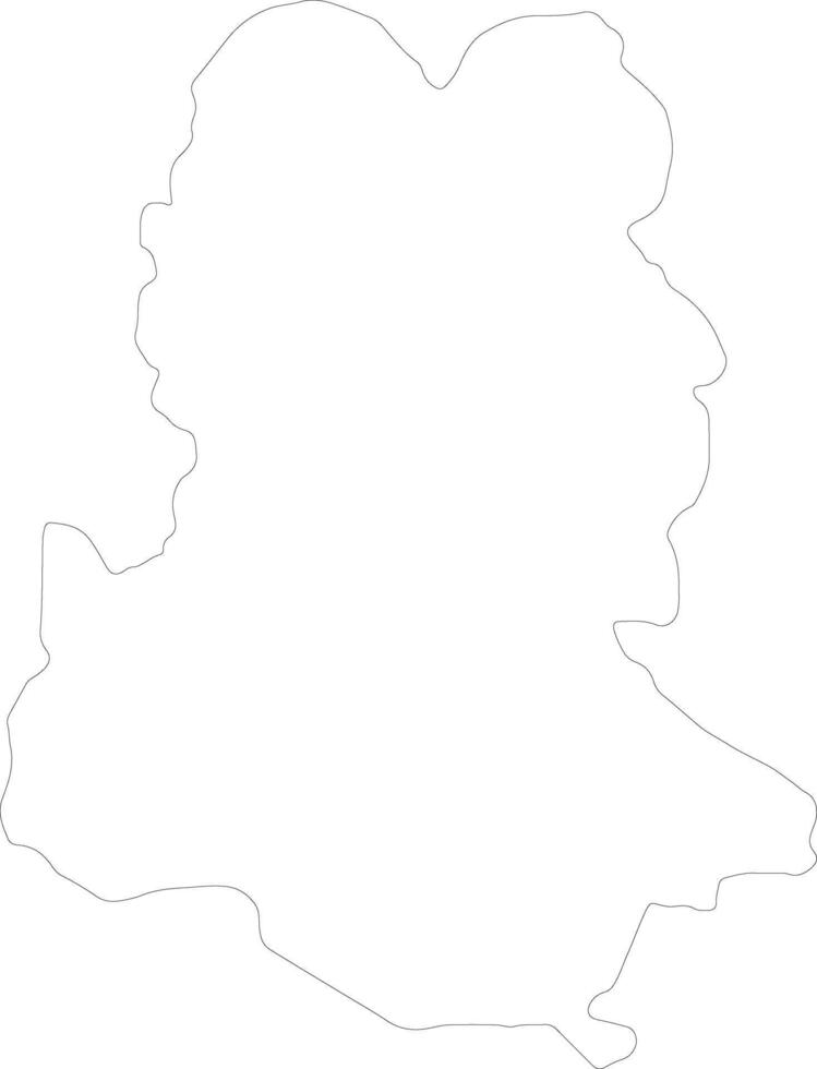 Sukhothai Thailand outline map vector