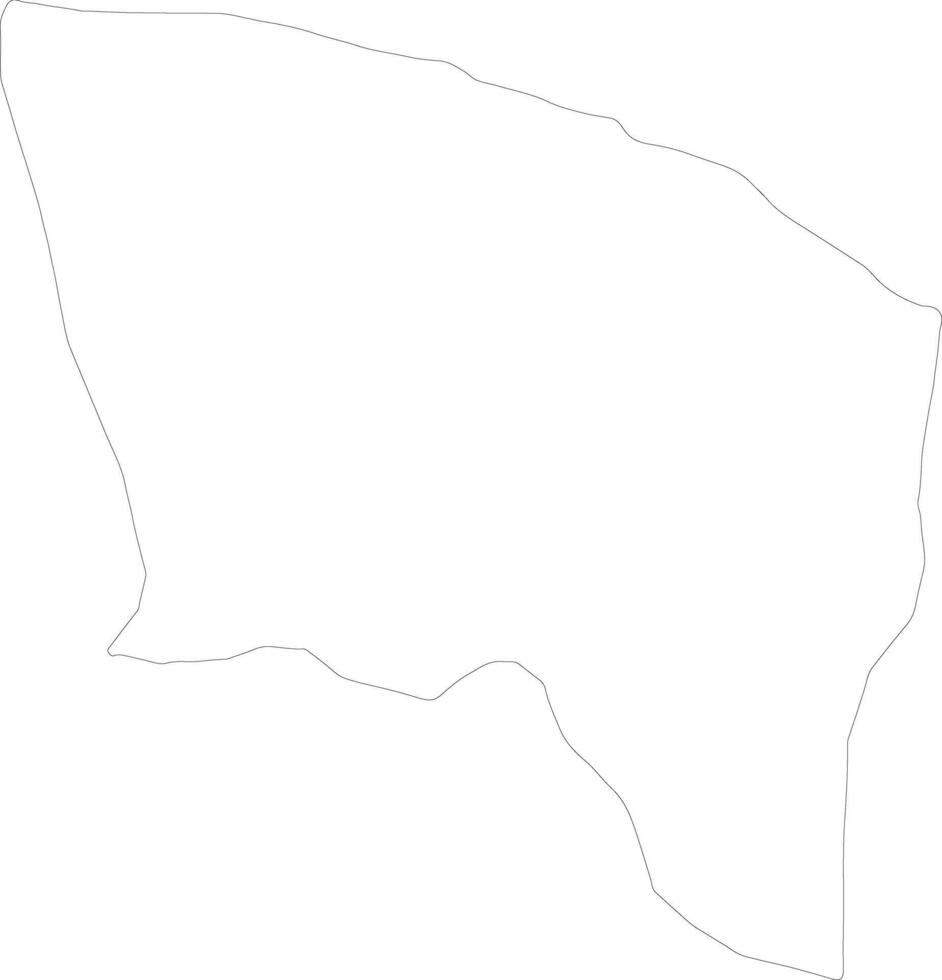 Surt Libya outline map vector