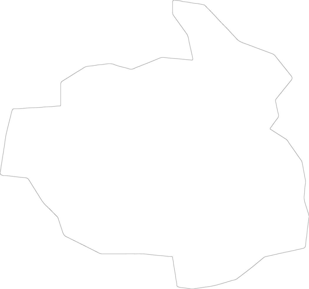 Suva Reka Kosovo outline map vector