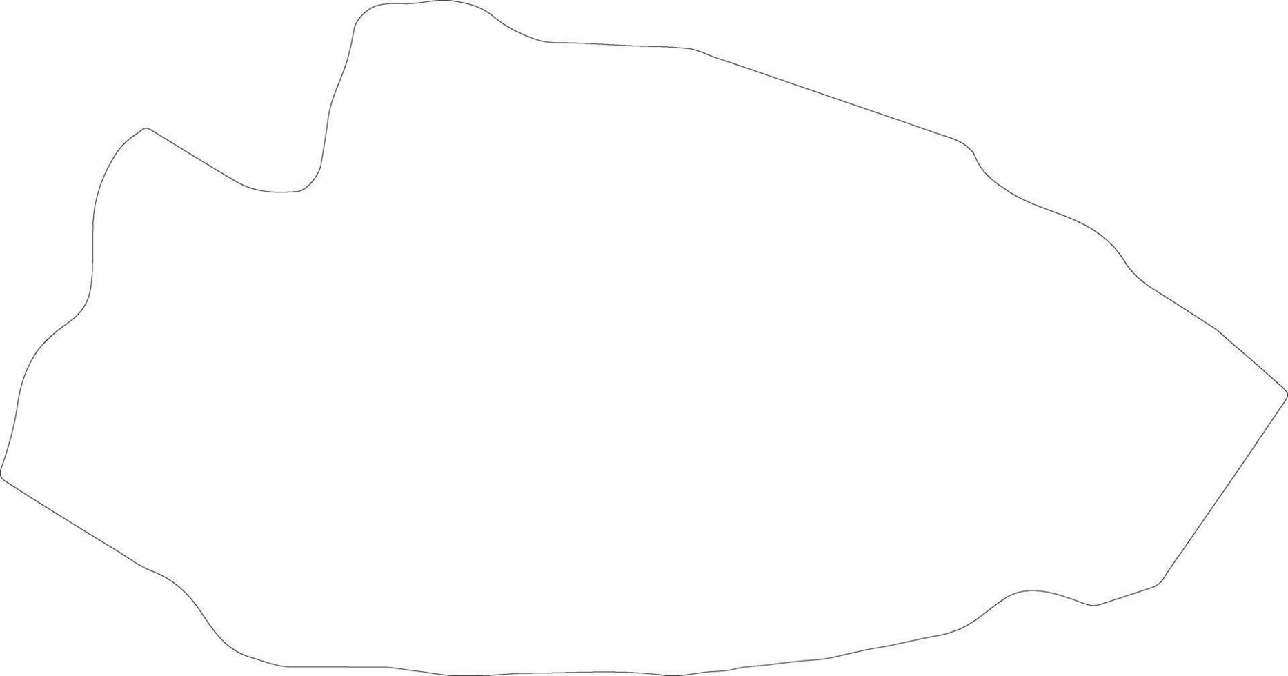 Tafilah Jordan outline map vector