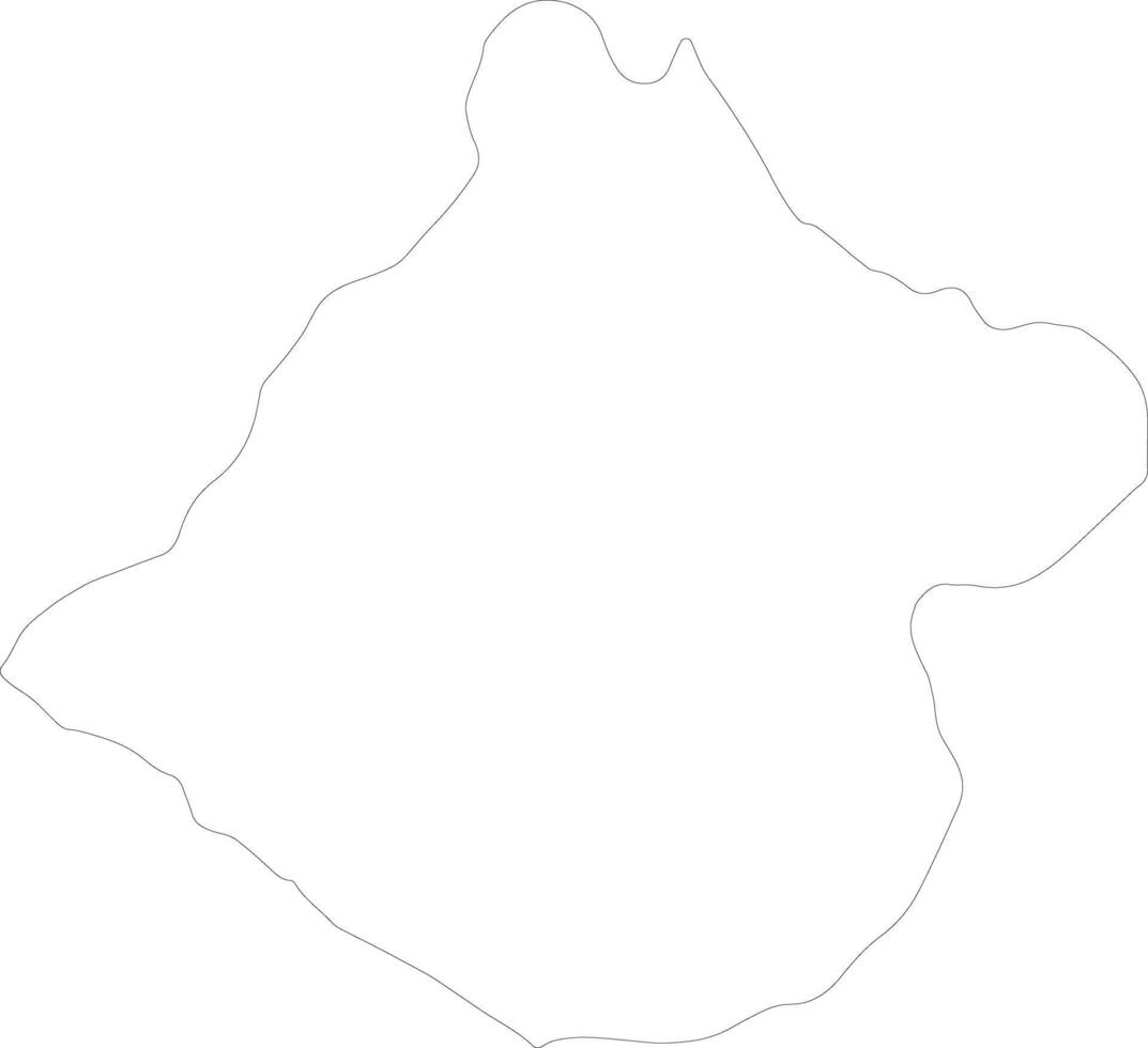 tacna Perú contorno mapa vector