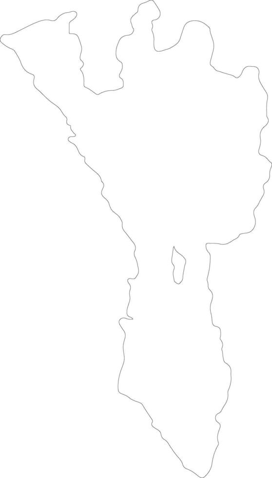 Tak Thailand outline map vector