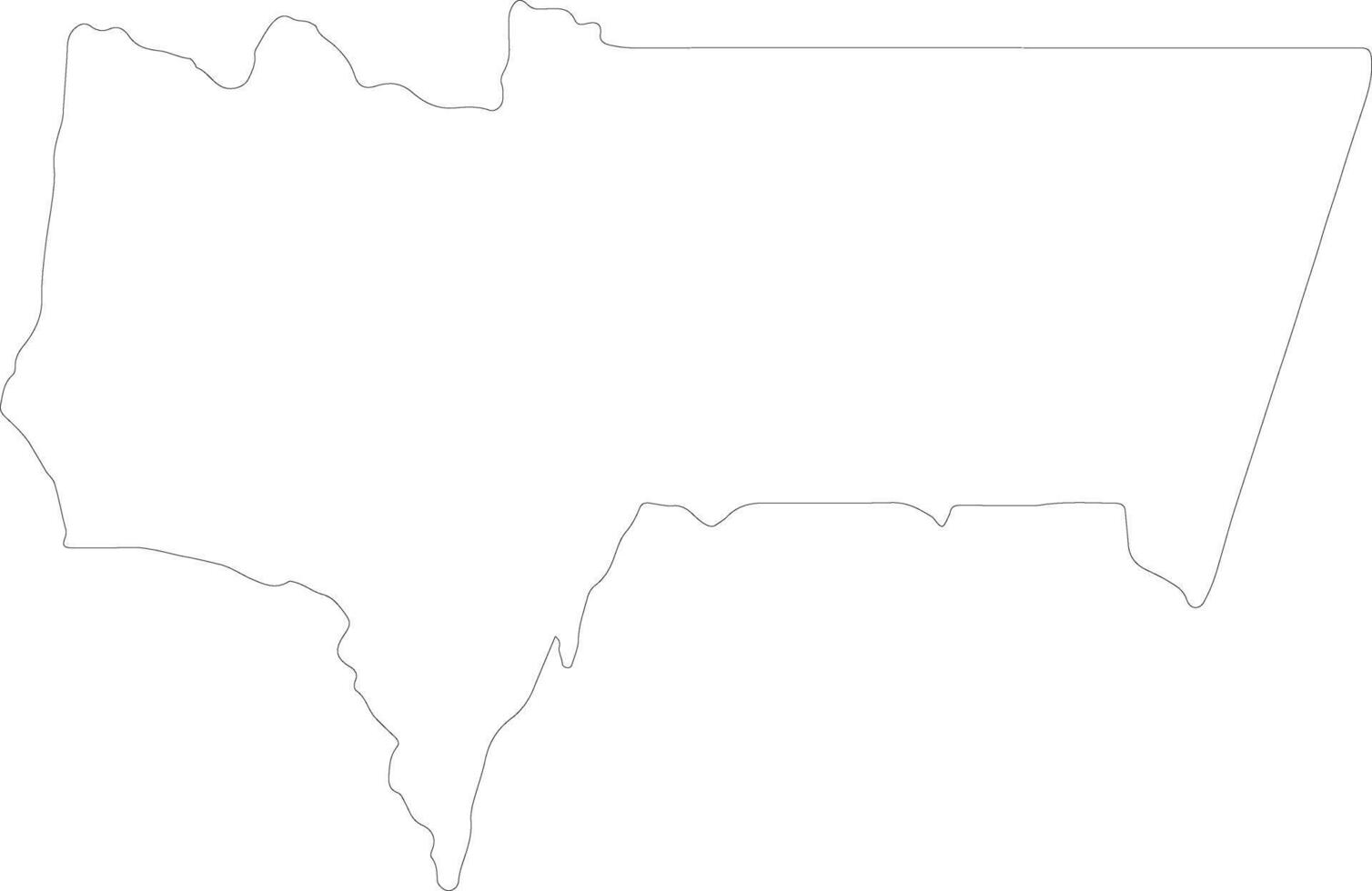 Tarija Bolivia outline map vector