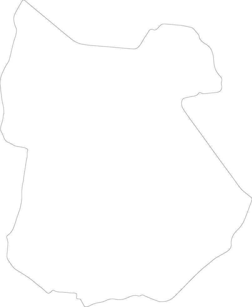 Tapoa Burkina Faso outline map vector