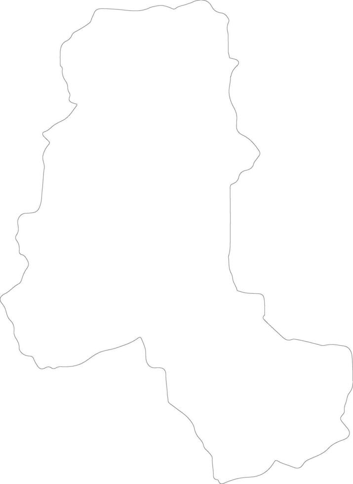 Takhar Afghanistan outline map vector