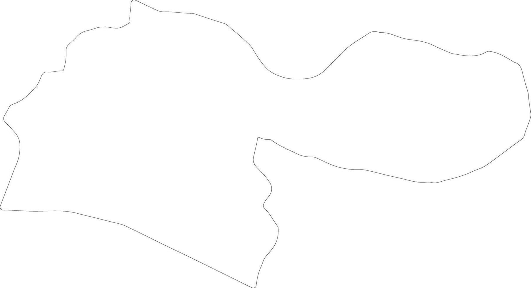Tehran Iran outline map vector