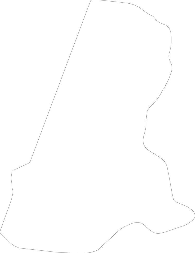 Tel Aviv Israel outline map vector