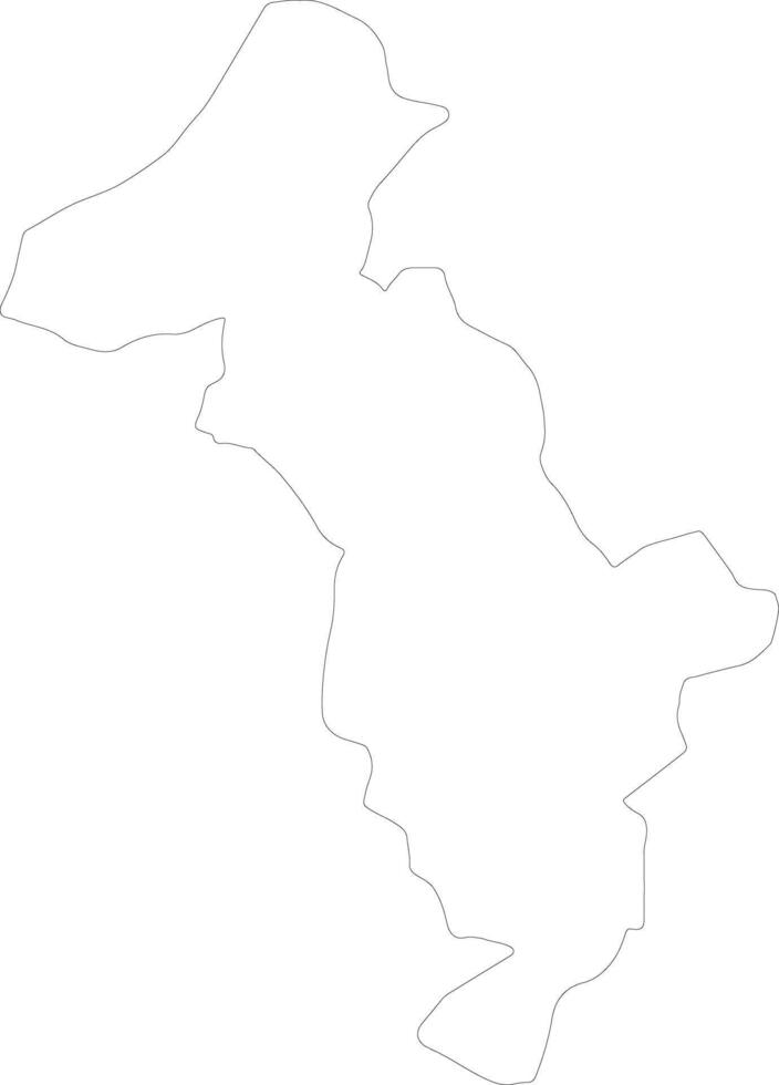 Thimphu Bhutan outline map vector