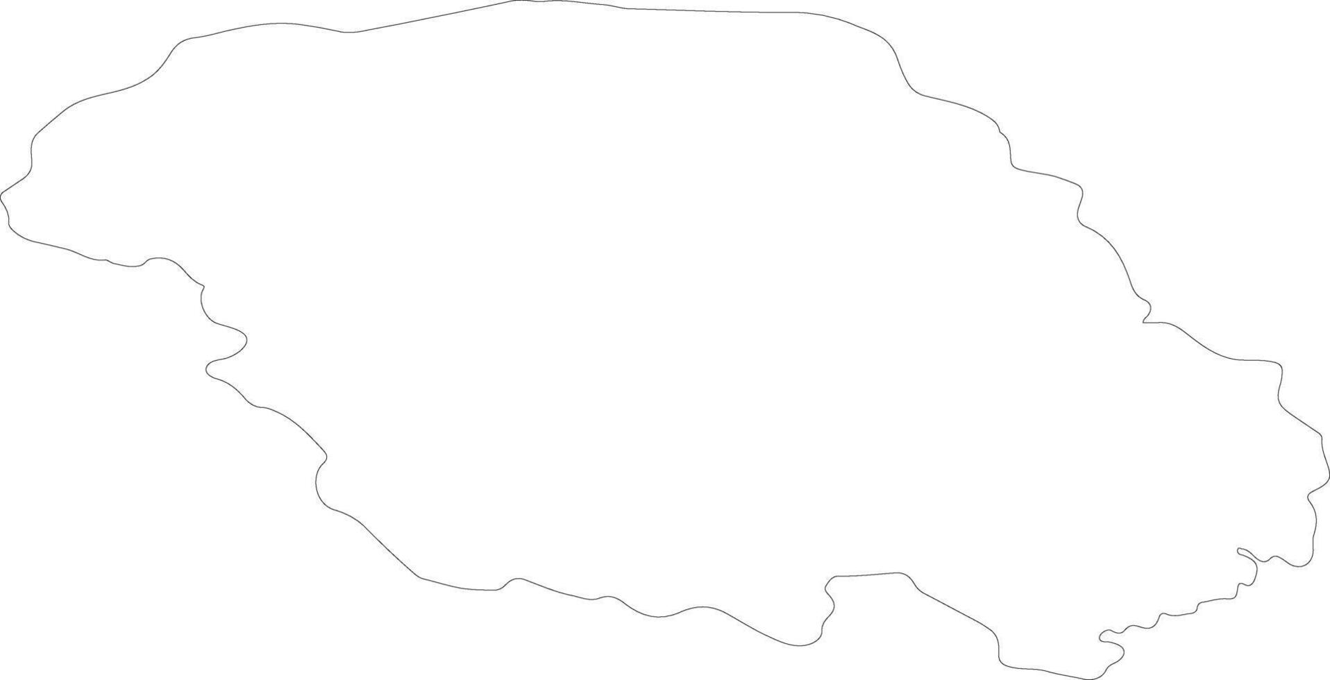 Telemark Norway outline map vector