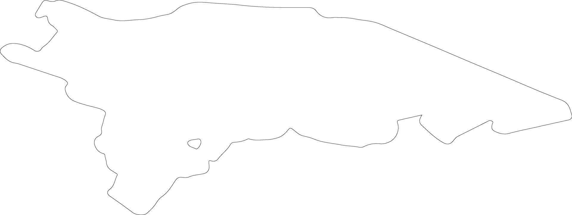Thurgau Switzerland outline map vector