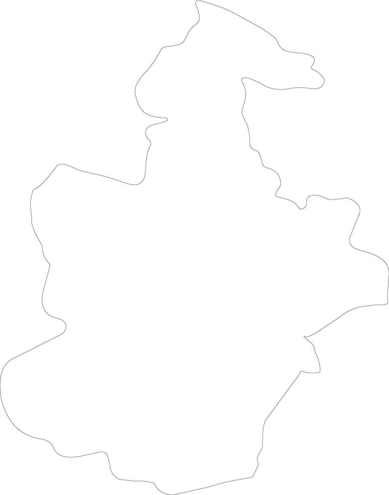 Tianjin China outline map vector