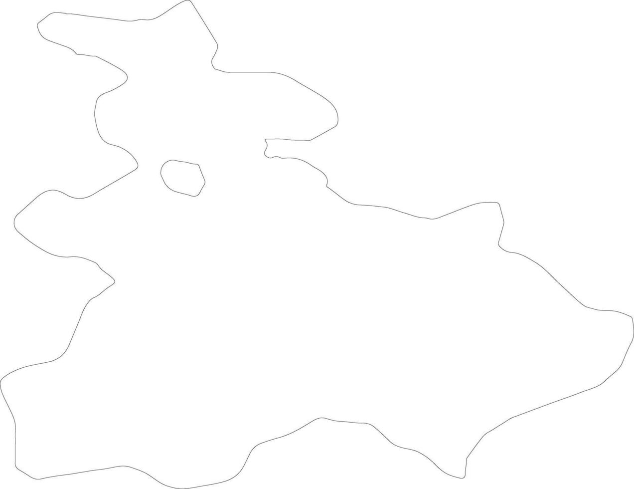 Tavush Armenia outline map vector