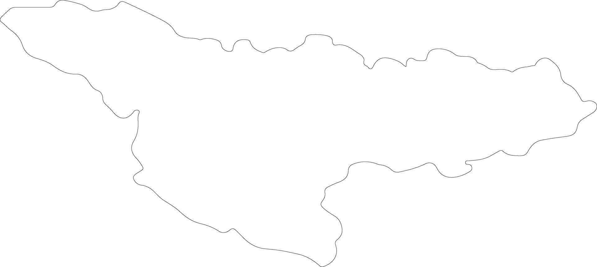 Tim es Rumania contorno mapa vector