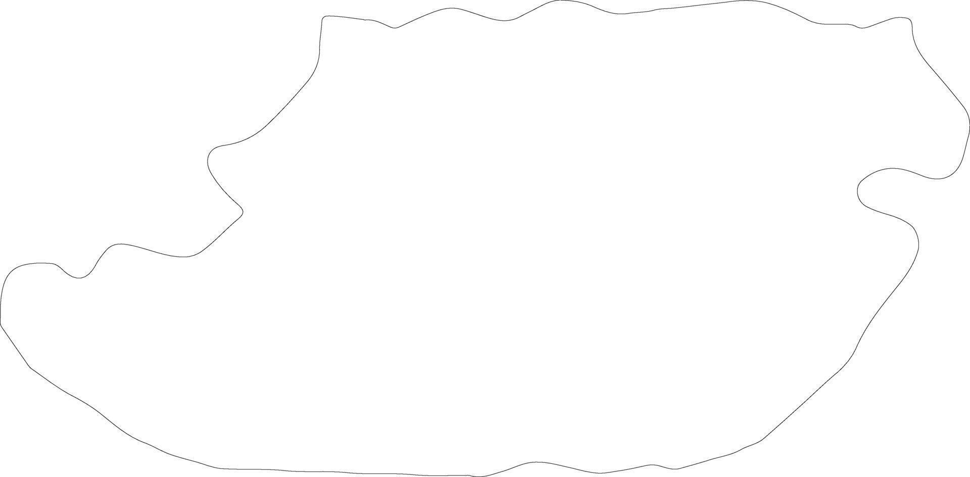 Tizi Ouzou Algeria outline map vector