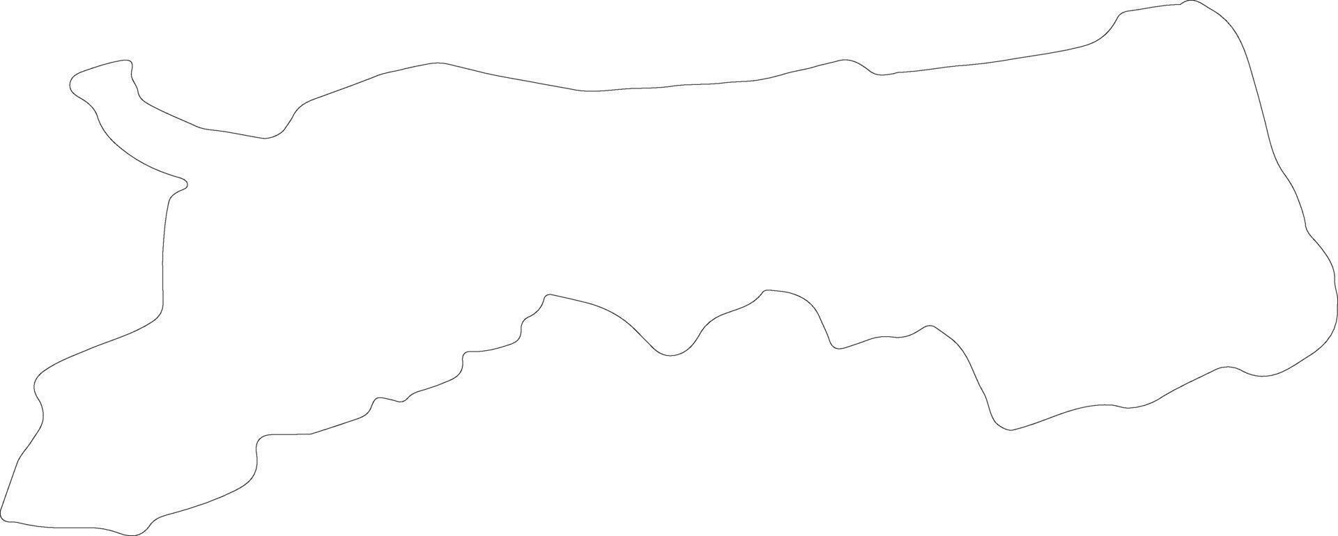 Tottori Japan outline map vector